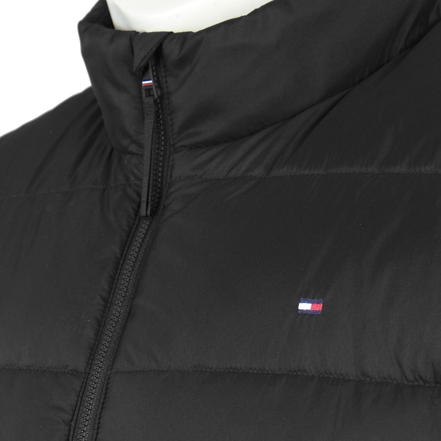 Tommy Hilfiger Plus Size Mid Weight Stand Collar Jacket Black