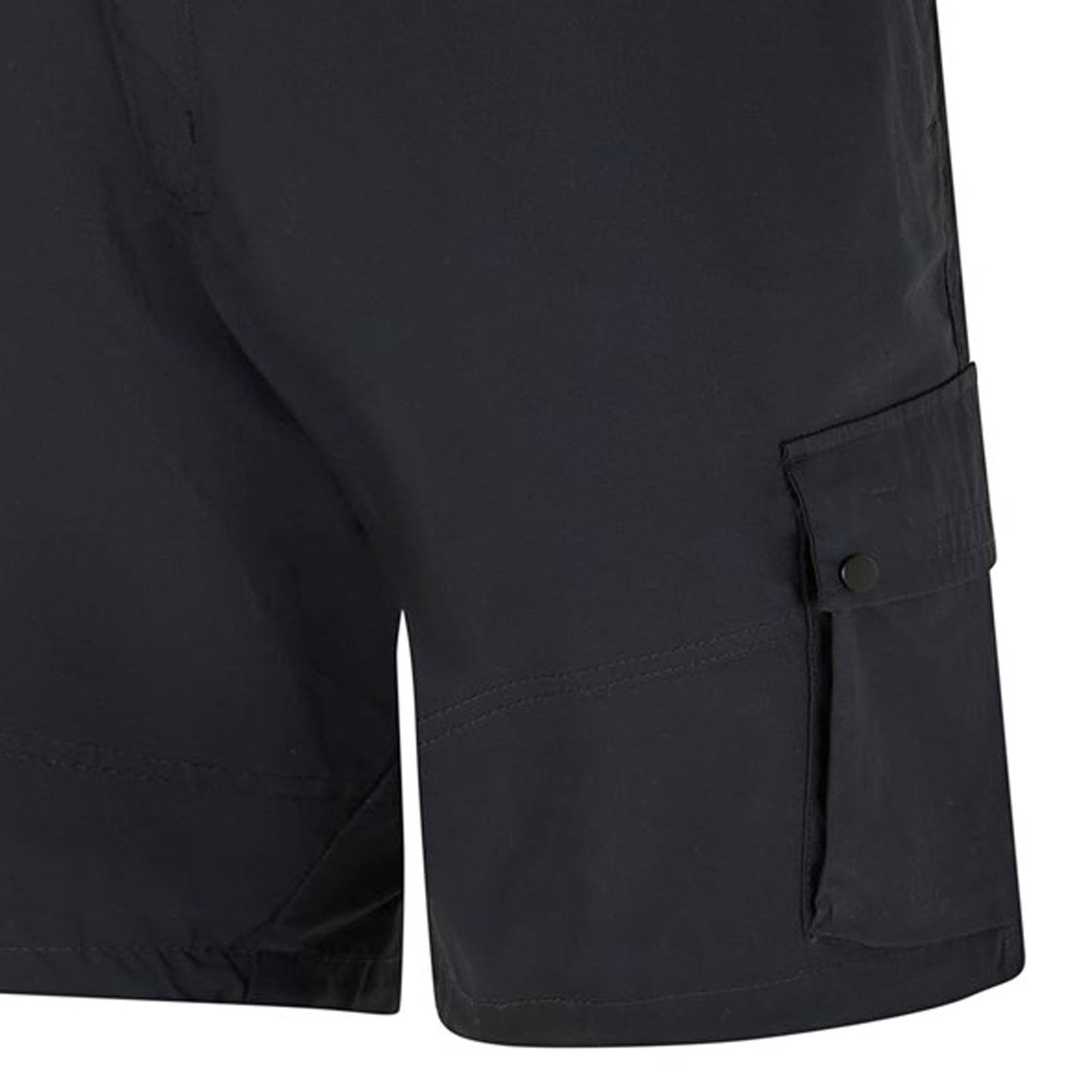 Espionage Plus Size Stretch Poplin Cargo Shorts Black