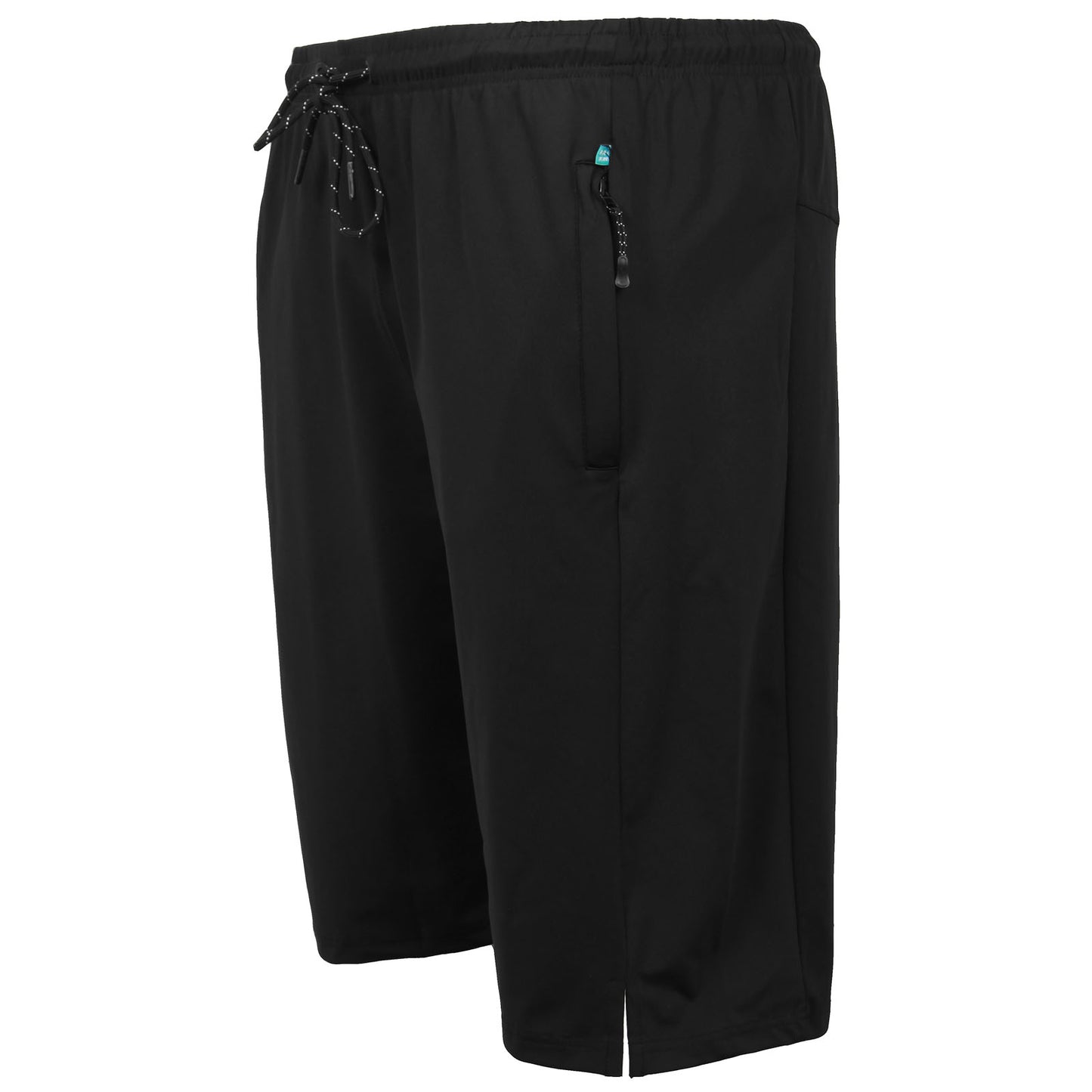 Kam Jeans Plus Size Active Performance Shorts Black