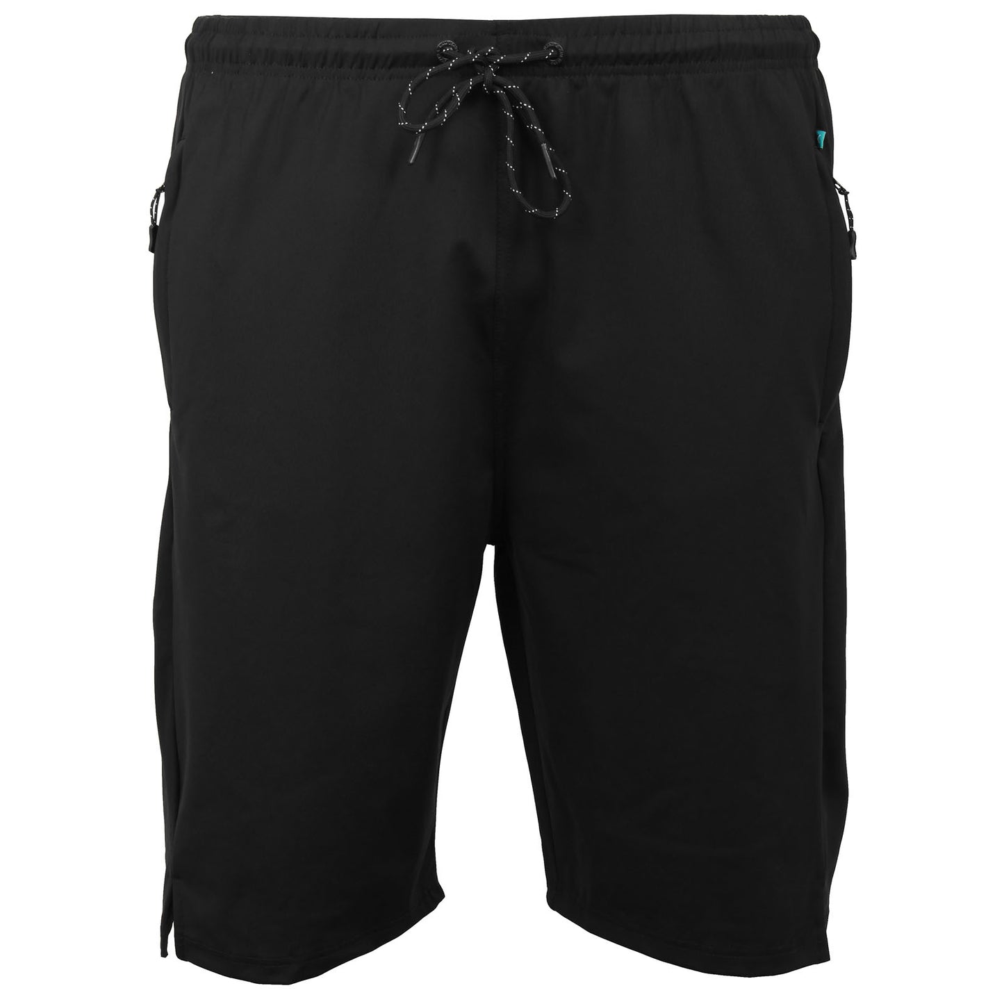 Kam Jeans Plus Size Active Performance Shorts Black