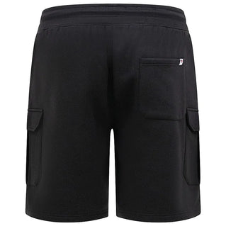 D555 Plus Size Wigan Fleece Cargo Shorts Black