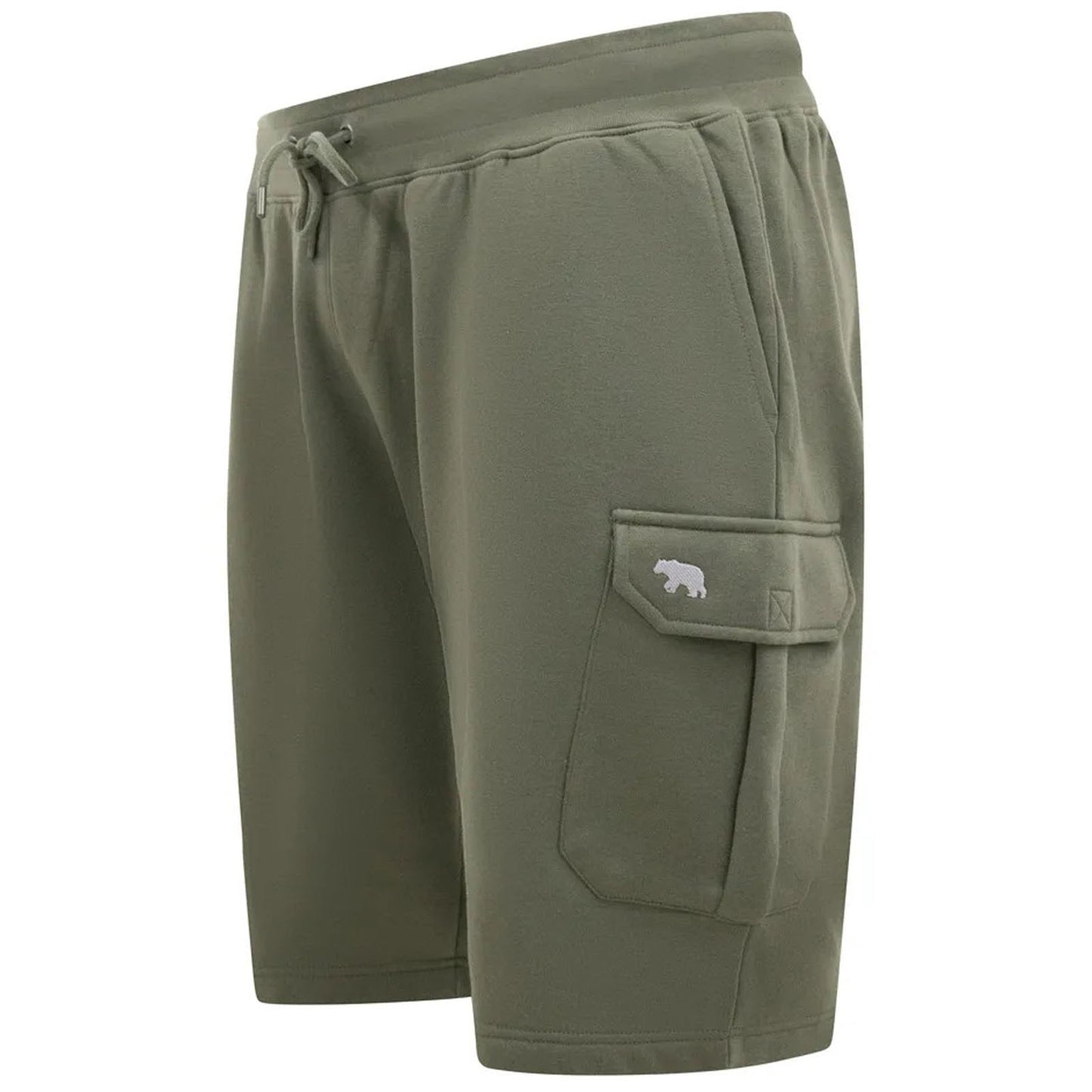 D555 Plus Size Wigan Fleece Cargo Shorts Khaki
