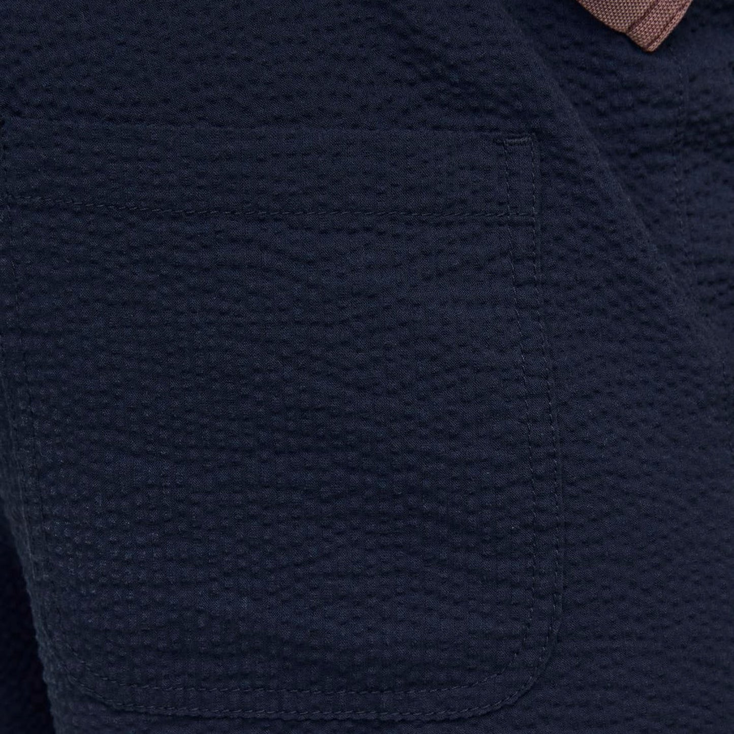 Jack & Jones Plus Size Jaiden Palma Seersucker Shorts Sky Captain