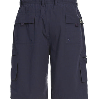 D555 Plus Size Nick Shaped Pocket Cargo Shorts Navy