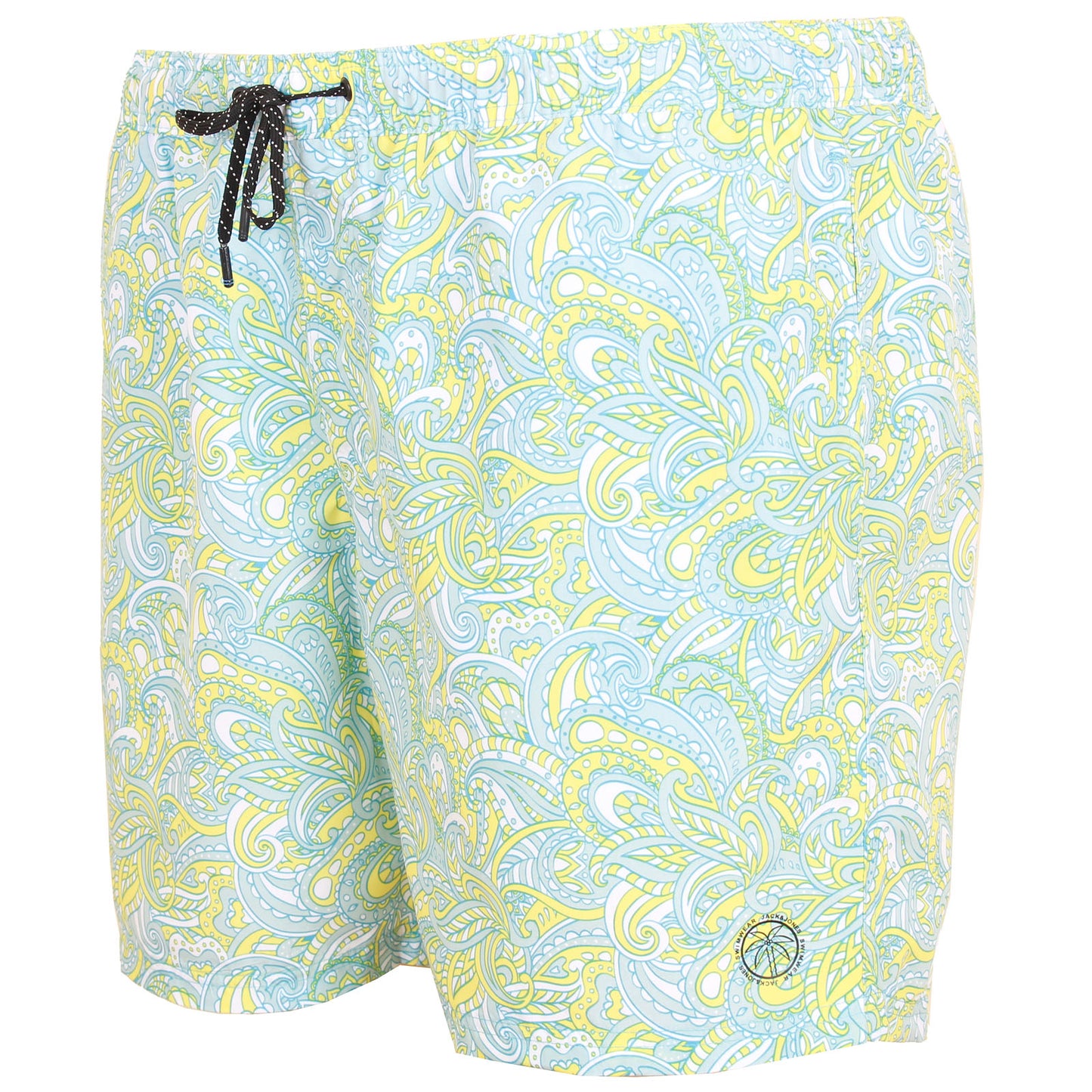 Jack & Jones Plus Size Fiji Paisley Swim Shorts Ethereal Blue