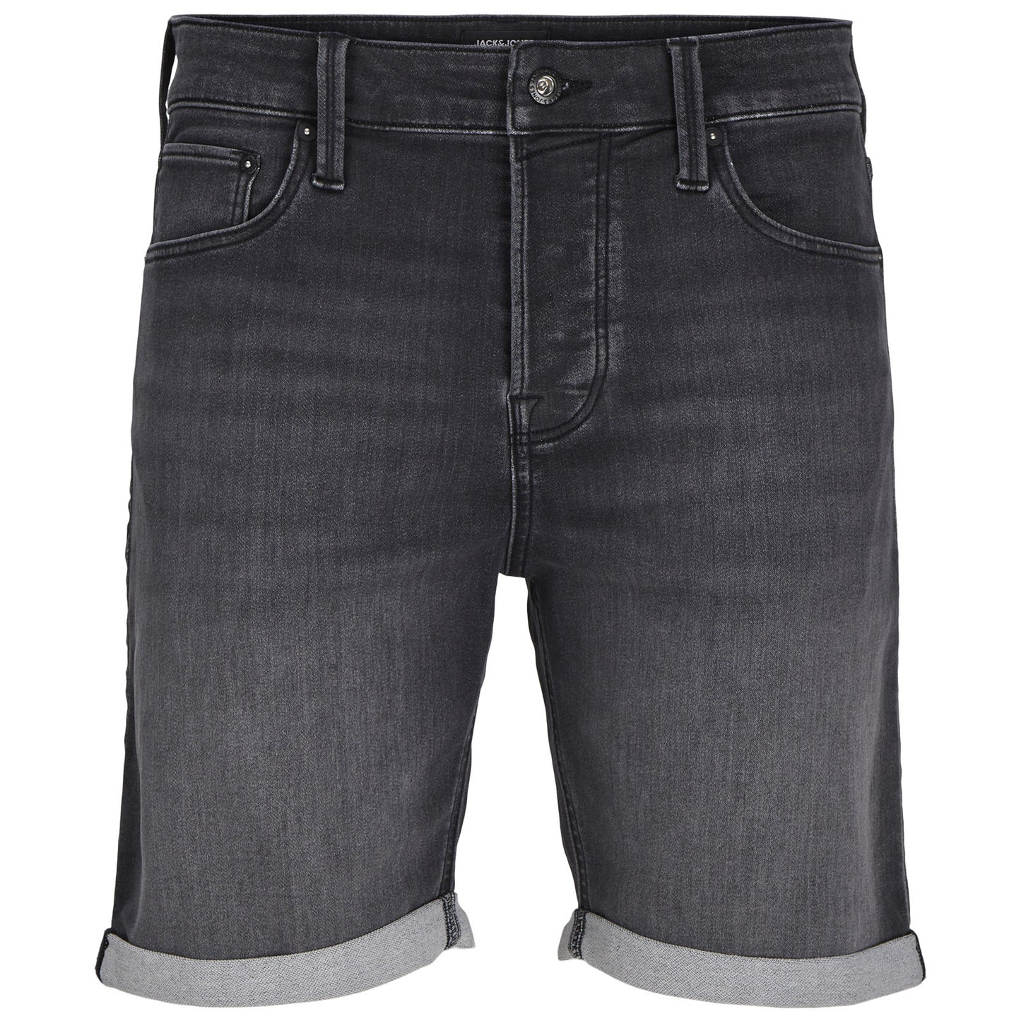 Jack & Jones Plus Size Rick Icon Denim Shorts Black