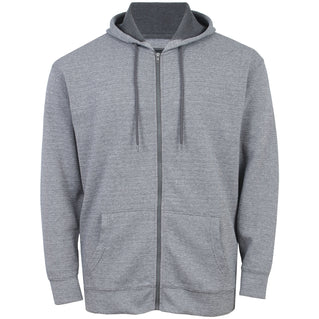 Kam Jeans Plus Size Textured Interlock Hoodie Charcoal