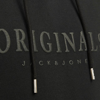 Jack & Jones Plus Size Frederiksberg Mono Graphic Hoodie Black