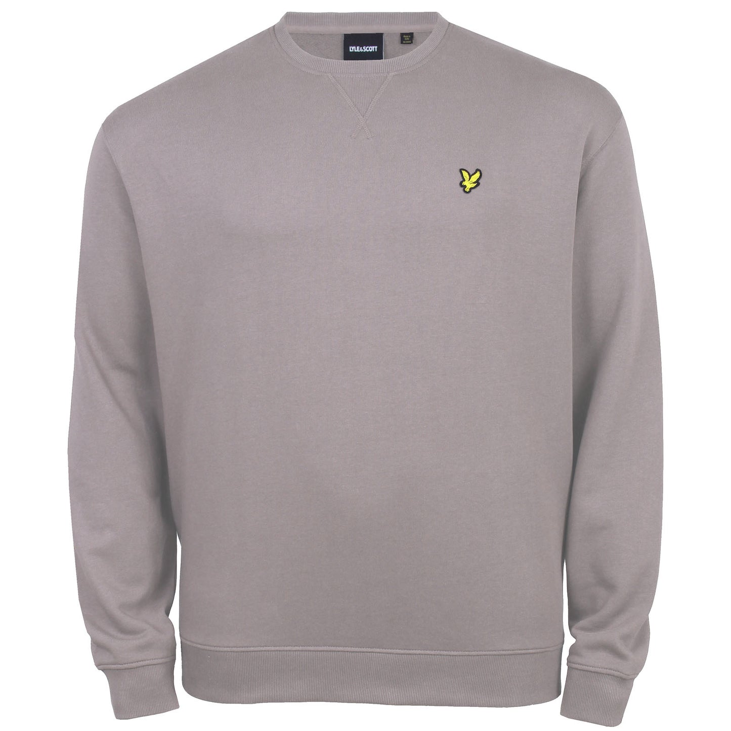 Lyle & Scott Plus Size Crew Neck Sweatshirt Gull Grey