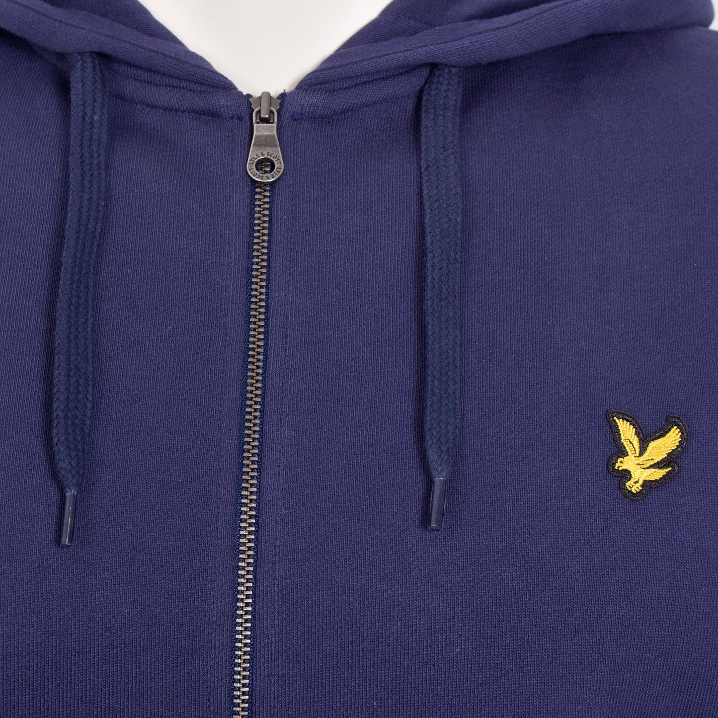 Lyle & Scott Plus Size Zip Through Hoodie Navy