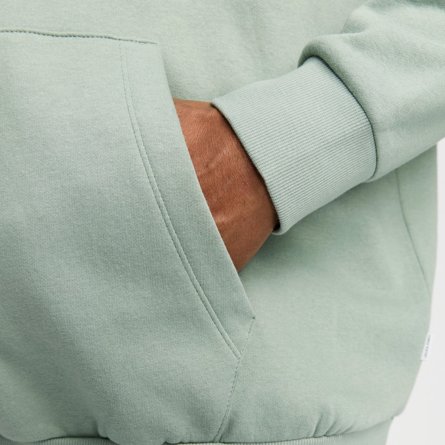 Jack & Jones Plus Size Corp Logo Hoodie Iceberg Green