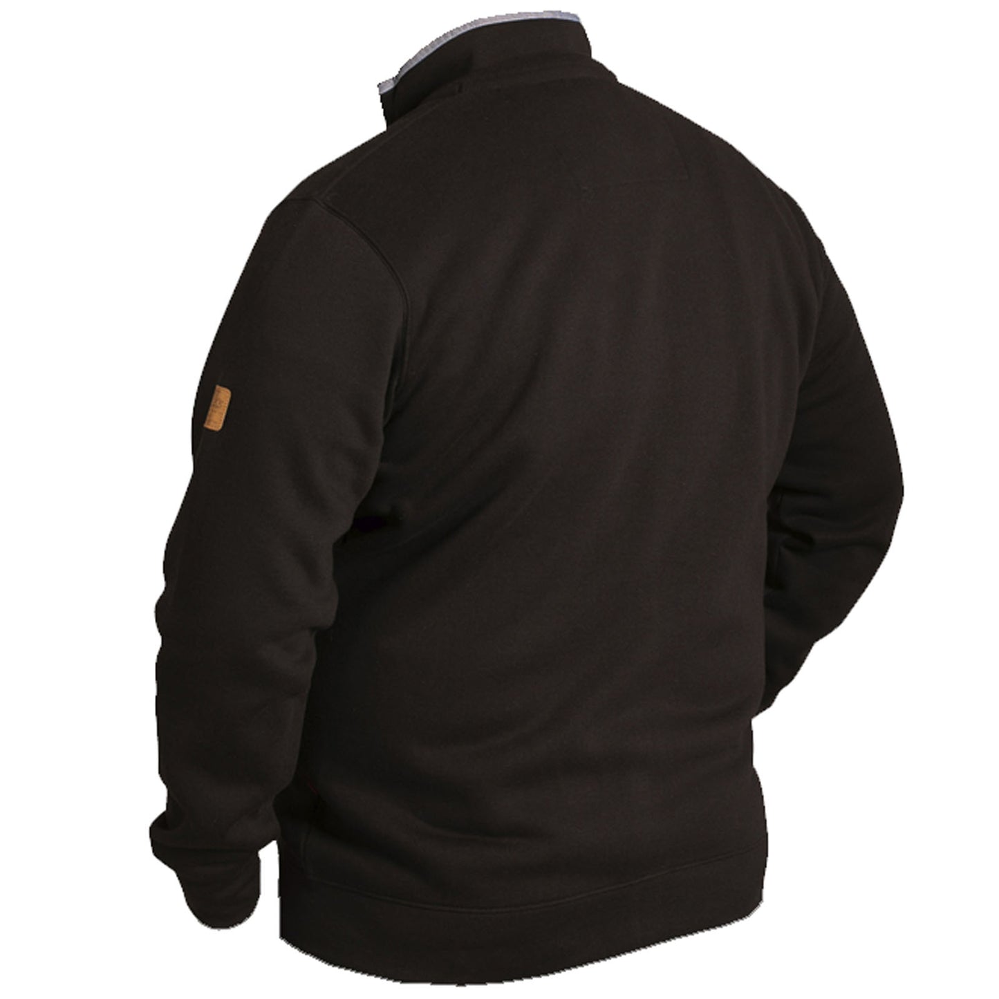 D555 Plus Size Johnson Full Zip Sweatshirt Black