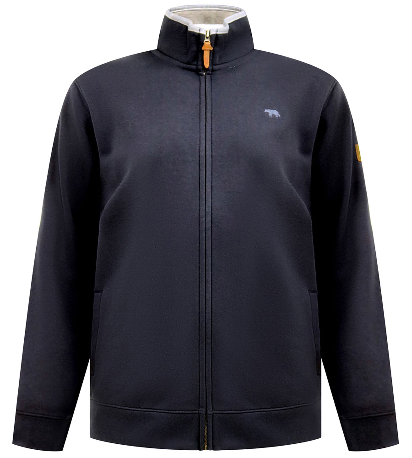 D555 Plus Size Johnson Full Zip Sweatshirt Navy