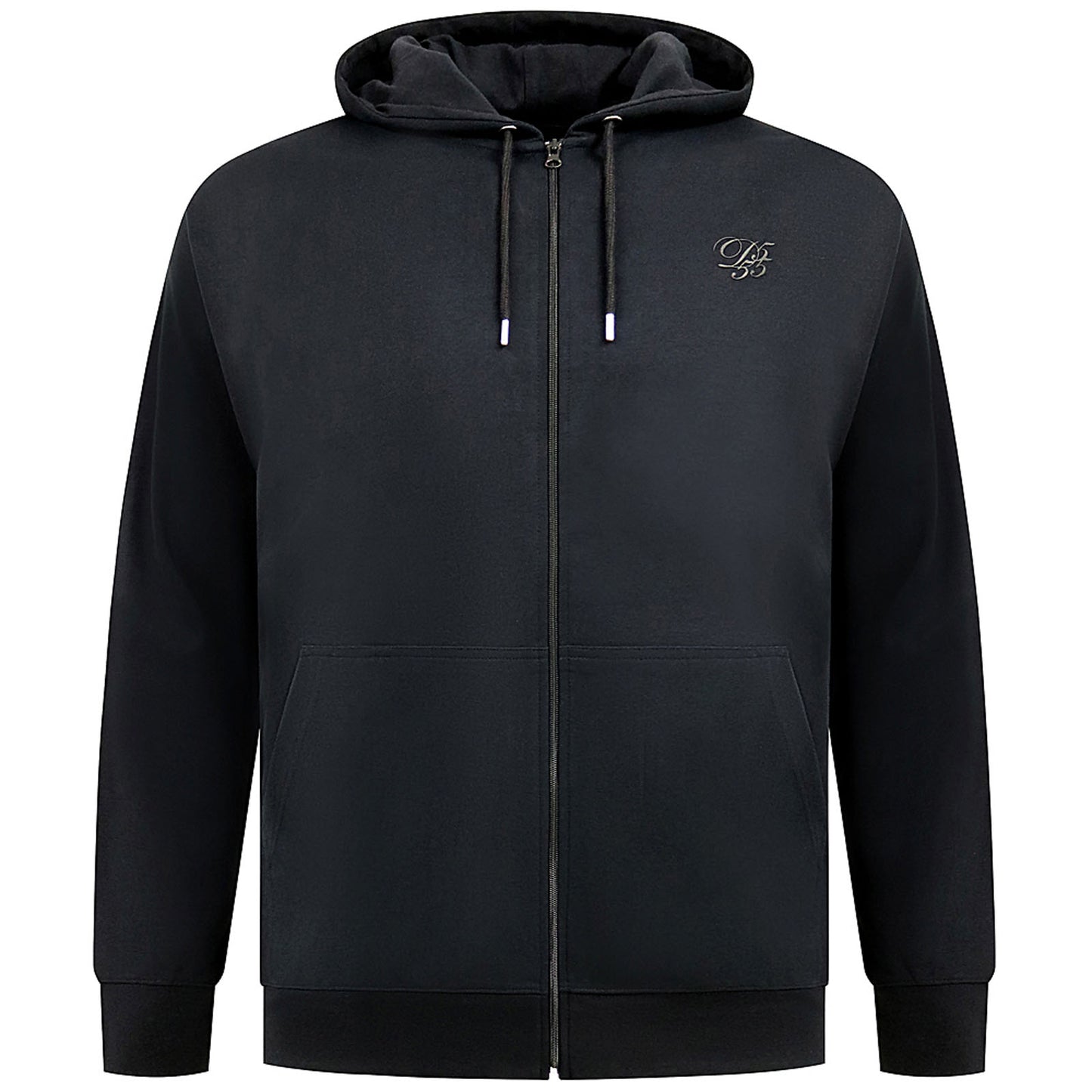 D555 Plus Size Kenilworth Couture Zip Hoodie Dark Navy