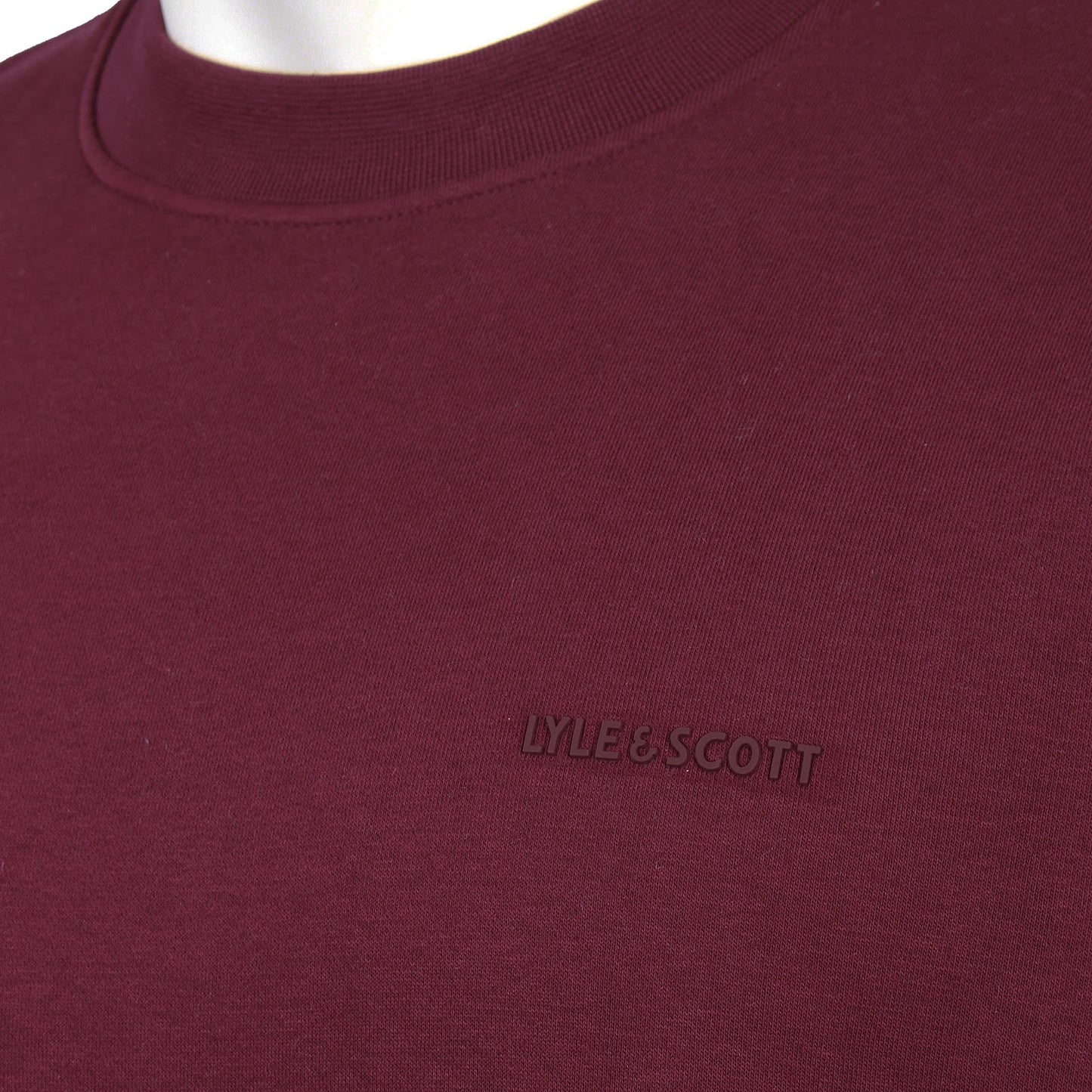 Lyle & Scott Plus Size Logo Brushback Crew Sweatshirt Port