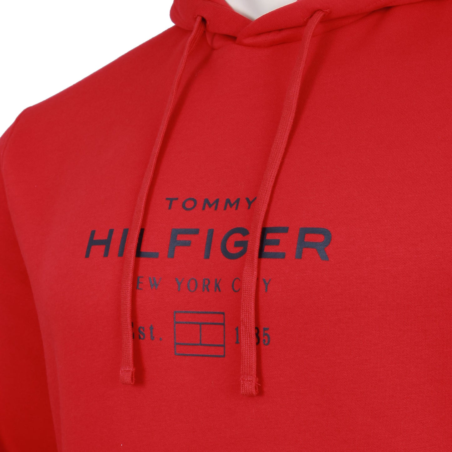 Tommy Hilfiger Plus Size Oval Graphic Hoodie Medium Red