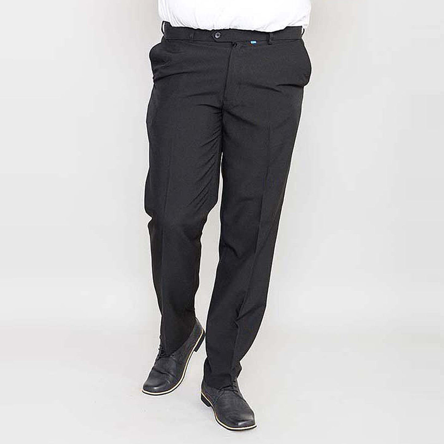 D555 Plus Size Max Xtenda Waist Trousers Black