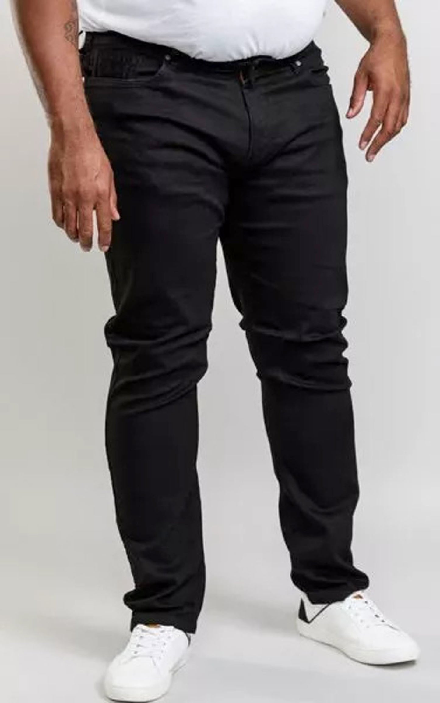 D555 Plus Size Claude Tapered Jeans Black