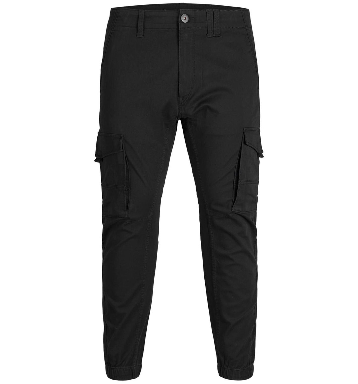 Jack & Jones Plus Size Paul Flake Cargo Pants Black