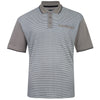 Kam Jeans Plus Size Smart Mini Geo Print Polo Taupe