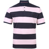 Kam Jeans Plus Size Striped Ruby Polo Pink/Navy