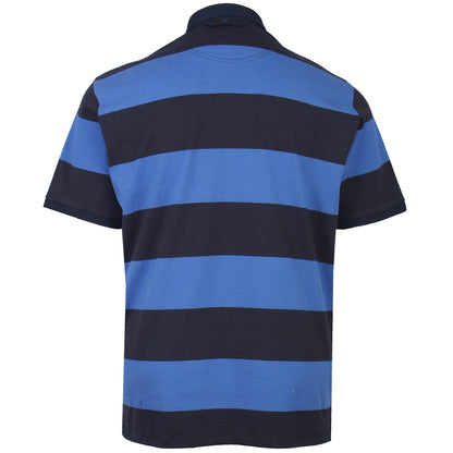 Kam Jeans Plus Size Striped Ruby Polo Navy/Blue