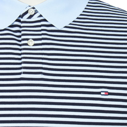 Tommy Hilfiger Plus Size 1985 Striped Polo Breezy Blue/Desert Sky