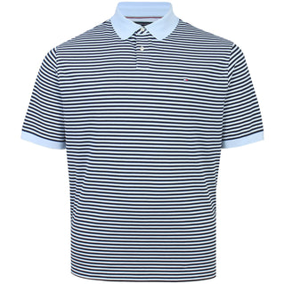 Tommy Hilfiger Plus Size 1985 Striped Polo Breezy Blue/Desert Sky