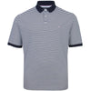 Tommy Hilfiger Plus Size 1985 Striped Polo Desert Sky/White