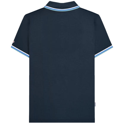 Lambretta Plus Size Triple Tipped Polo Navy