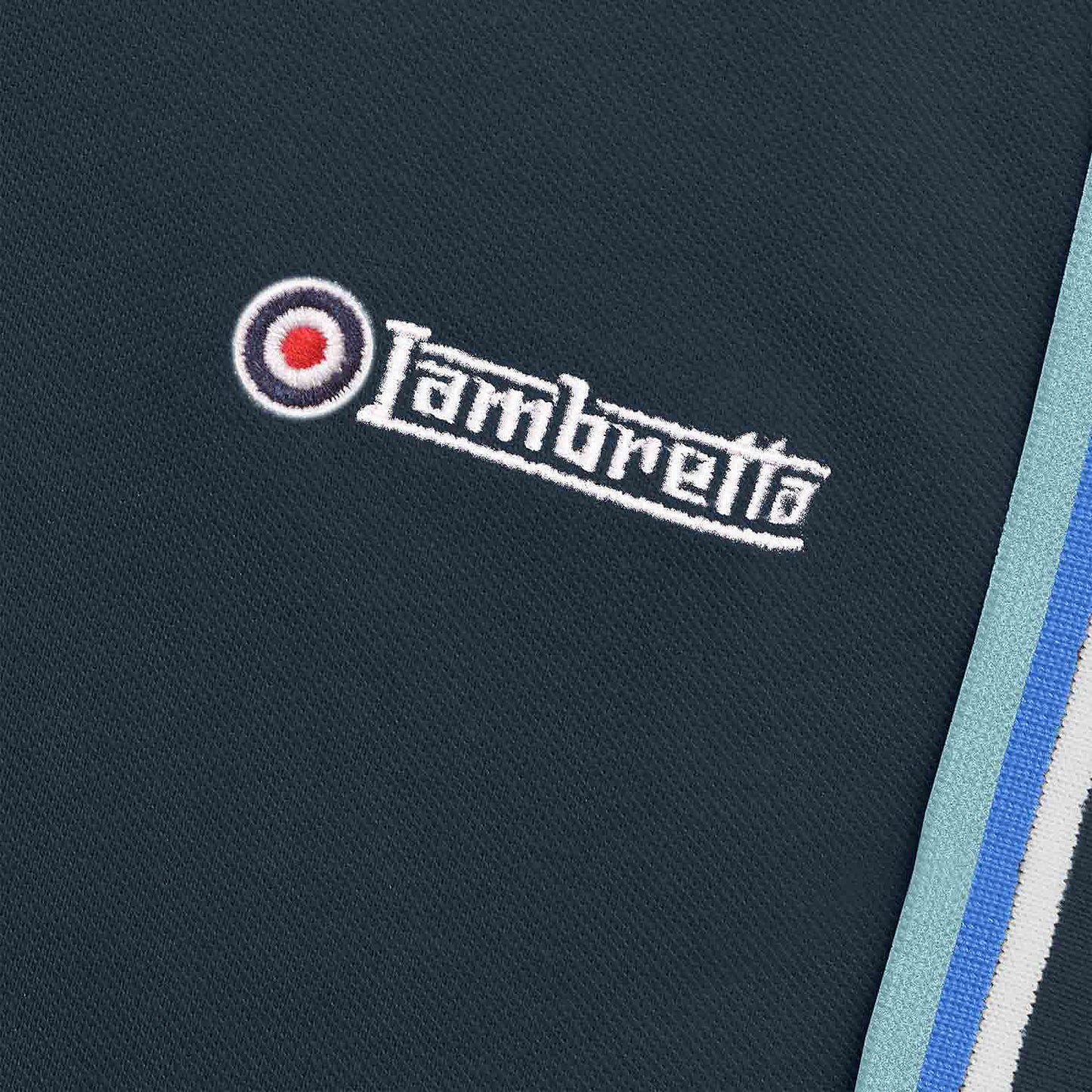 Lambretta Plus Size Triple Tipped Polo Navy