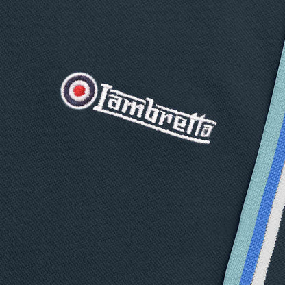 Lambretta Plus Size Triple Tipped Polo Navy