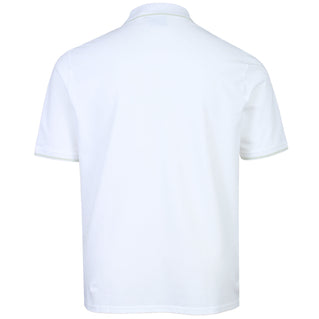 Lyle & Scott Plus Size Tipped Polo Shirt White/Matcha