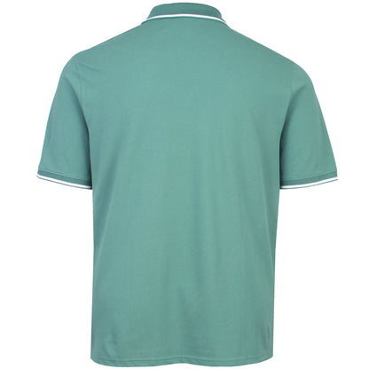 Lyle & Scott Plus Size Tipped Polo Shirt Agave Green