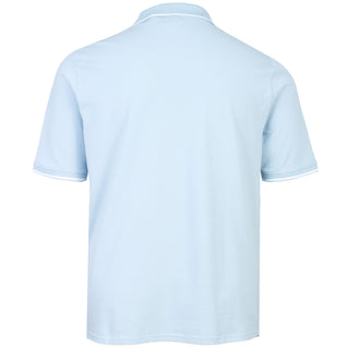 Lyle & Scott Plus Size Tipped Polo Shirt Fresh Water