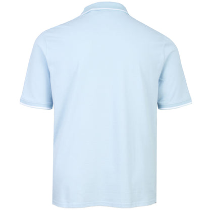 Lyle & Scott Plus Size Tipped Polo Shirt Fresh Water