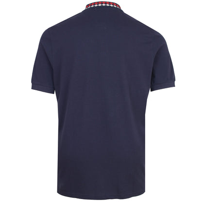 Ben Sherman Plus Size Collar Interest Polo Dark Navy