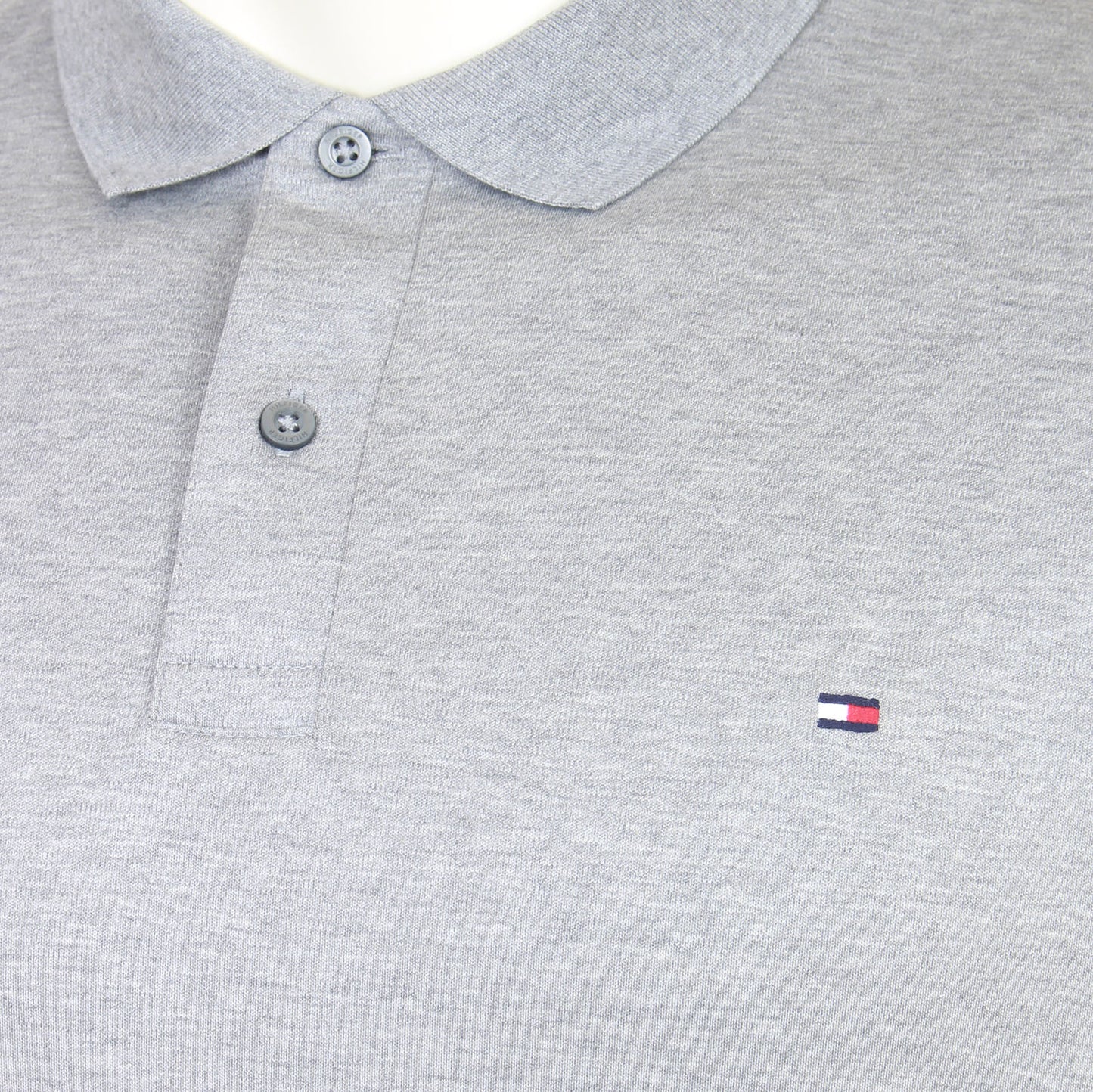 Tommy Hilfiger Plus Size Liquid Cotton Essential Polo Grey Heather