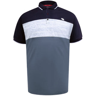 D555 Plus Size Cut & Sew Polo Navy