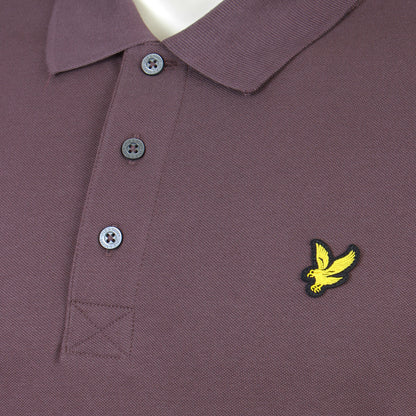 Lyle & Scott Plus Size Plain Polo Shirt Espresso