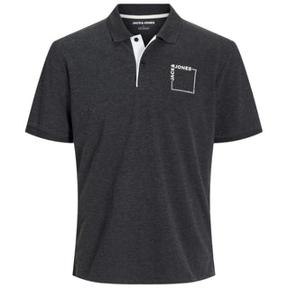 Jack & Jones Plus Size Verner Polo Black Melange