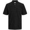 Jack & Jones Plus Size Austin Zip Polo Black