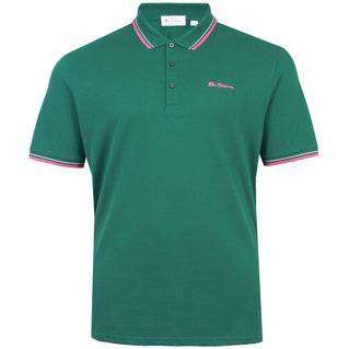 Ben Sherman Plus Size Signature Pique Polo Dark Green