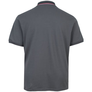 Lyle & Scott Plus Size Striped Tipped Polo Gunmetal