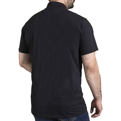 D555 Plus Size Manchester Single Jersey Polo Navy