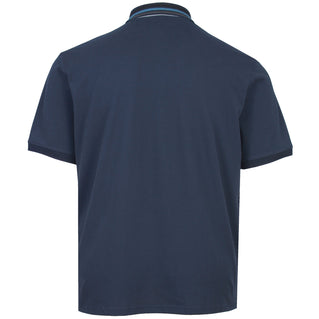 Lyle & Scott Plus Size Striped Tipped Polo Dark Navy