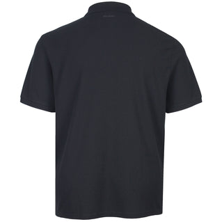 Lyle & Scott Plus Size Ottoman Half Zip Polo Shirt Jet Black