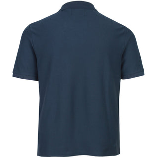 Lyle & Scott Plus Size Jacquard Dobby Polo Shirt Dark Navy
