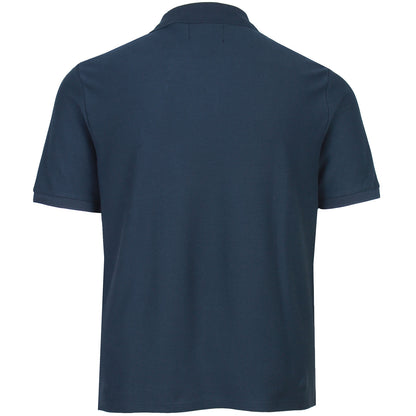 Lyle & Scott Plus Size Jacquard Dobby Polo Shirt Dark Navy