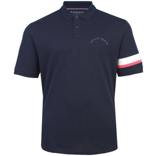 Tommy Hilfiger Plus Size Sleeve Tape Polo Desert Sky
